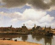 Jan Vermeer Rotterdam Canal oil painting on canvas